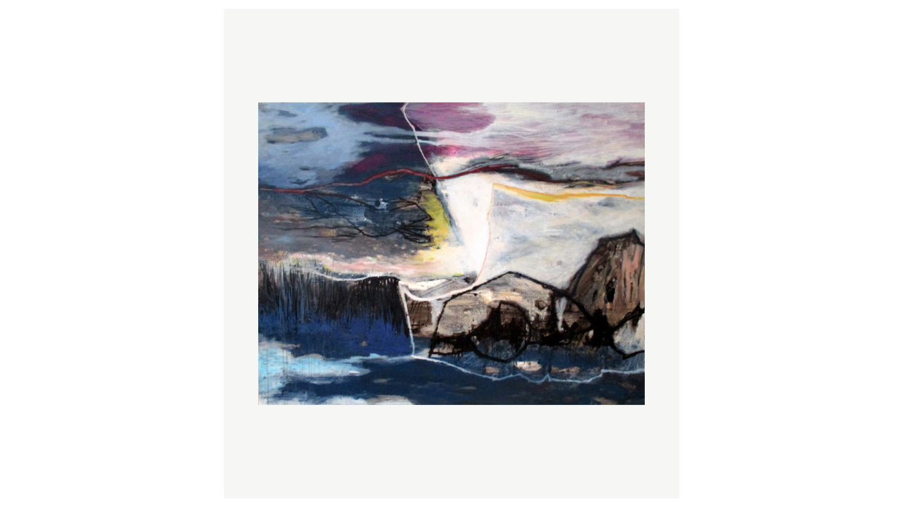 FUYANT LA HOULE MINÉRALE - Acryliques sur toile - 95cm x 120cm Franck Poulain artiste du FLAC (Forum Lotois d’Art Contemporain)