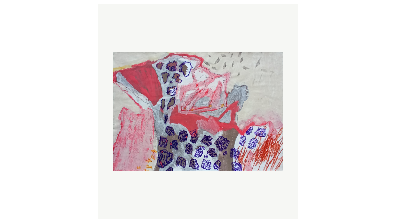 SÉRIE BAMBI - Techniques mixtes sur papier - 64cm x 45cm Florence Prêleur artiste du FLAC (Forum Lotois d’Art Contemporain)