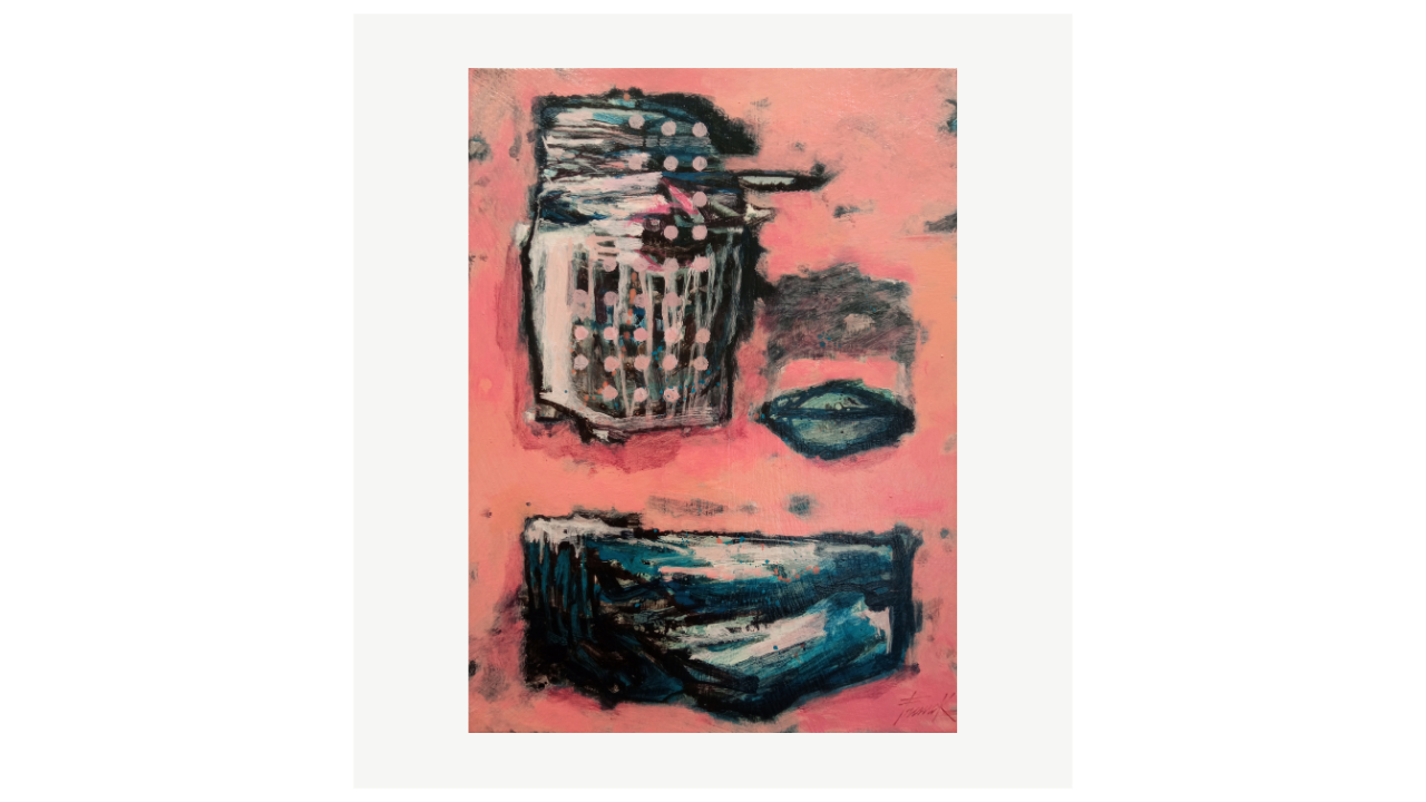 SÉRIE FUSION LENTE - Acryliques sur toile - 27cm x 36cm Franck Poulain artiste du FLAC (Forum Lotois d’Art Contemporain)