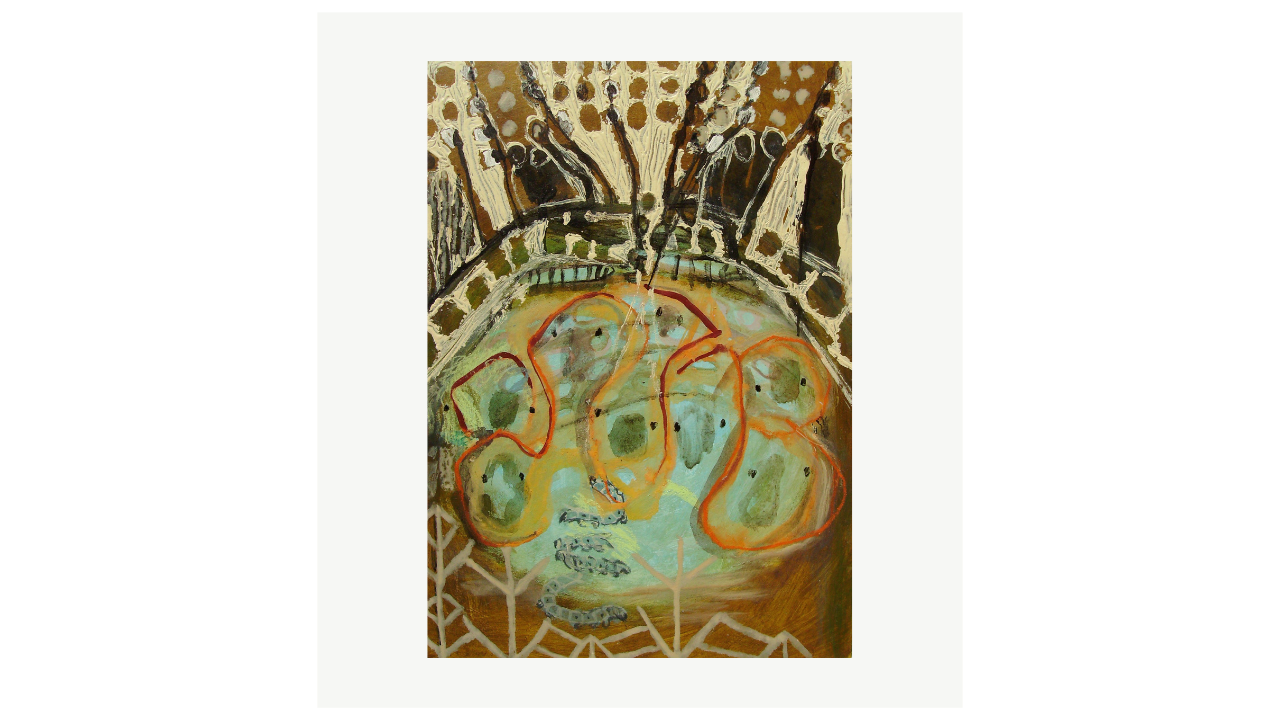 SÉRIE BOMBYX - Acryliques sur papier - 25cm x 36cm Florence Prêleur artiste du FLAC (Forum Lotois d’Art Contemporain)