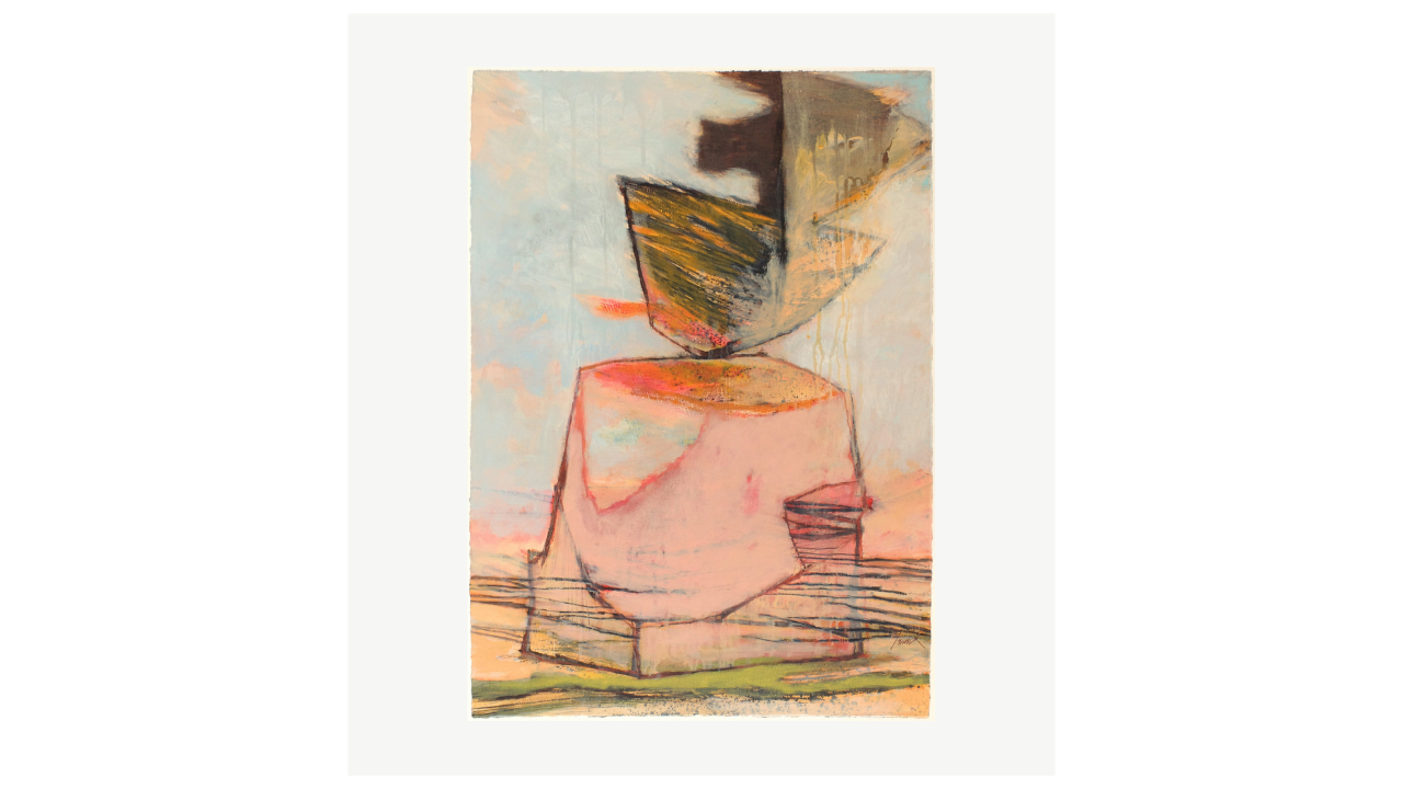 SANS TITRE - Acryliques sur vélin marouflé - 40cm x 58cm Franck Poulain artiste du FLAC (Forum Lotois d’Art Contemporain)