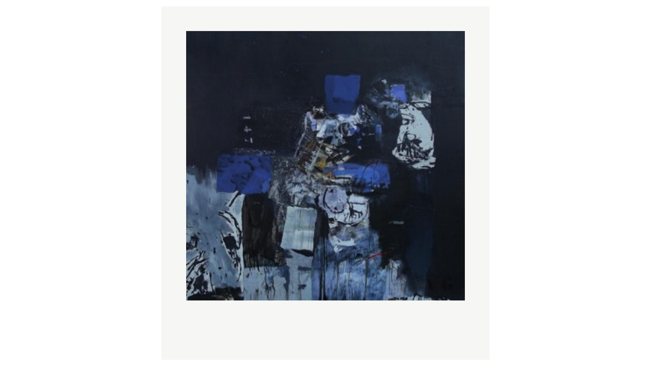 L'EAU - collage acrylique / papier - 60 cm x 60 cm Valérie Gendre artiste du FLAC (Forum Lotois d’Art Contemporain)