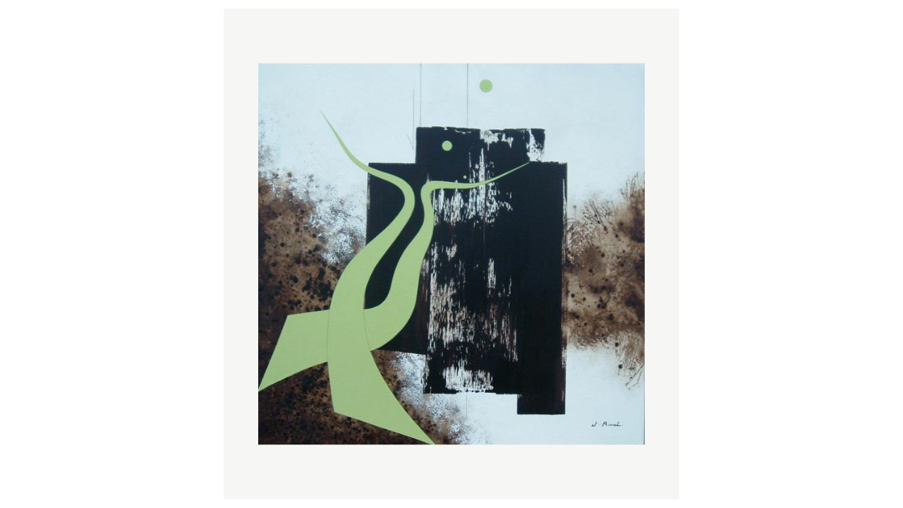 MOUVANCE - Goudron et acrylique - 100cm x 100cm Jacques Rival artiste du FLAC (Forum Lotois d’Art Contemporain)
