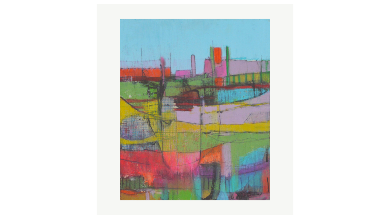 TARN - Techniques mixtes sur mdf - 34cm x 29cm Kate Wickham artiste du FLAC (Forum Lotois d’Art Contemporain)