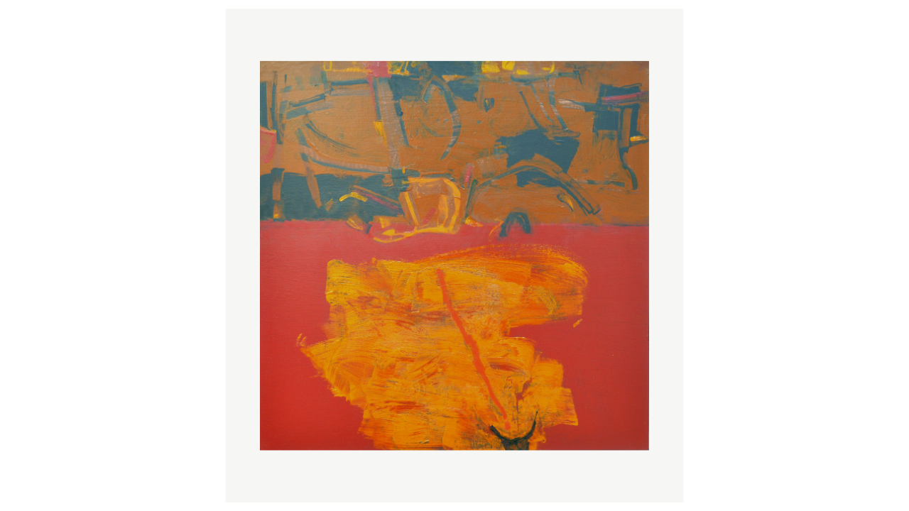 FORMAT ROUGE - Acrylique sur panneau - 50cm x 50cm Martin Ward artiste du FLAC (Forum Lotois d’Art Contemporain)