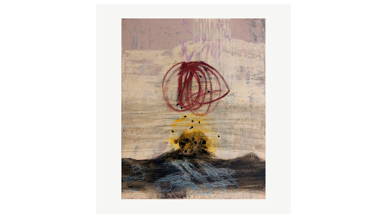 SANS TITRE - Acryliques sur toile - 40cm x 50cm Florence Prêleur artiste du FLAC (Forum Lotois d’Art Contemporain)