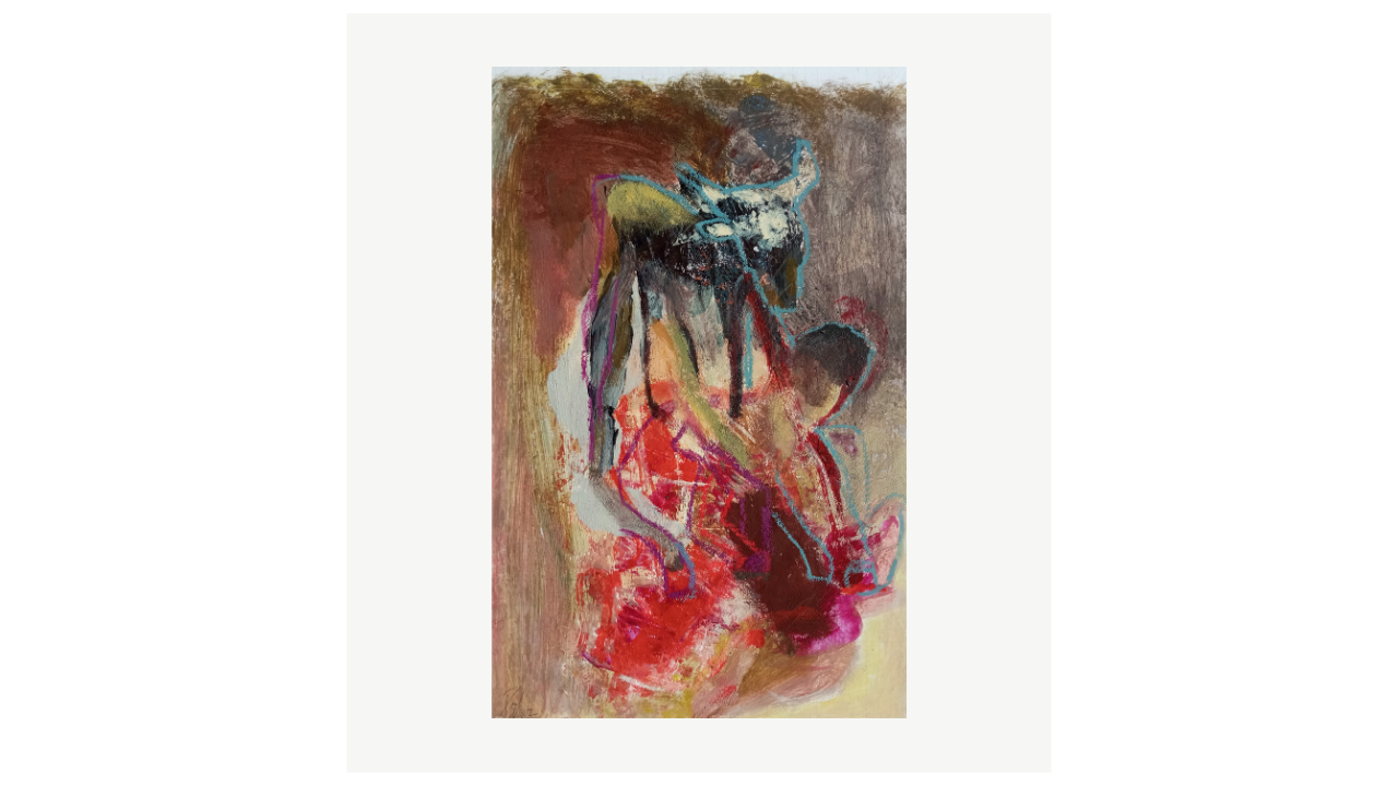 SÉRIE HYBRIDES - Techniques mixtes sur papier - 17cm x 26cm Florence Prêleur artiste du FLAC (Forum Lotois d’Art Contemporain)