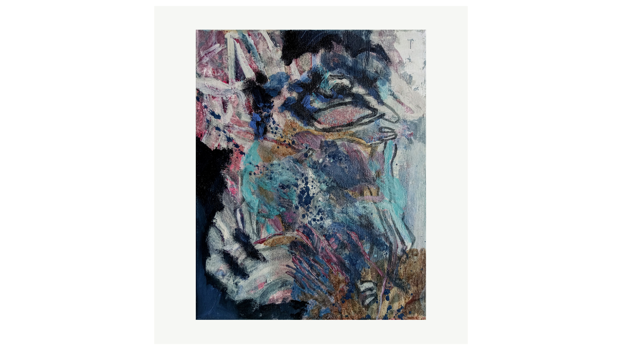 L'OEIL - Acryliques sur toile - 33cm x 41cm Florence Prêleur artiste du FLAC (Forum Lotois d’Art Contemporain)