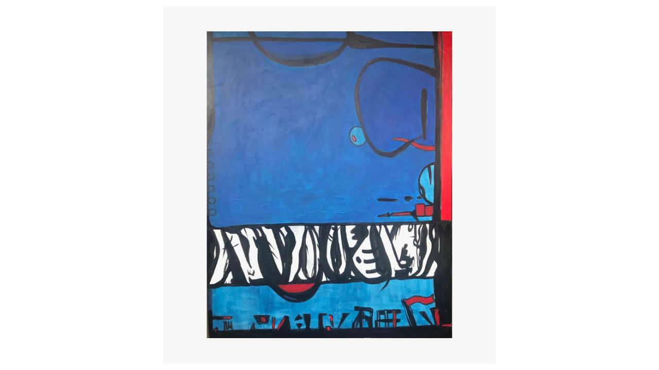 LES OCÉANS PERDUS 2 - Acrylique/toile - 100cm x 80cm - 2023 Danie Faurie artiste du FLAC (Forum Lotois d’Art Contemporain)