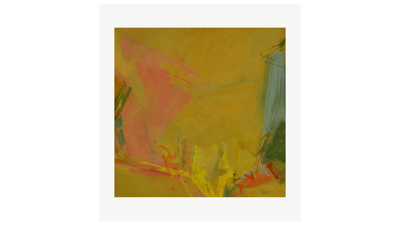 ERIDIA SOUTH - Gouache on Arches - 34cm x 35cm Martin Ward artiste du FLAC (Forum Lotois d’Art Contemporain)