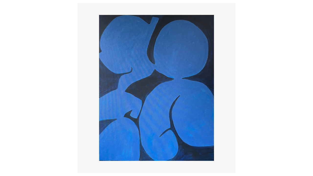 LE BAISER B/B - Acrylique/toile - 100cm x 80cm - 2024 Danie Faurie artiste du FLAC (Forum Lotois d’Art Contemporain)