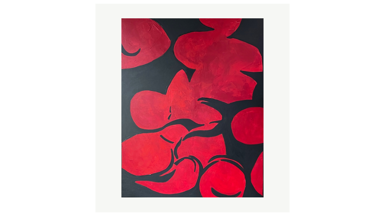 LE BOLÉRO DE RAVEL - Acrylique/toile - 100cm x 80cm - 2024 Danie Faurie artiste du FLAC (Forum Lotois d’Art Contemporain)