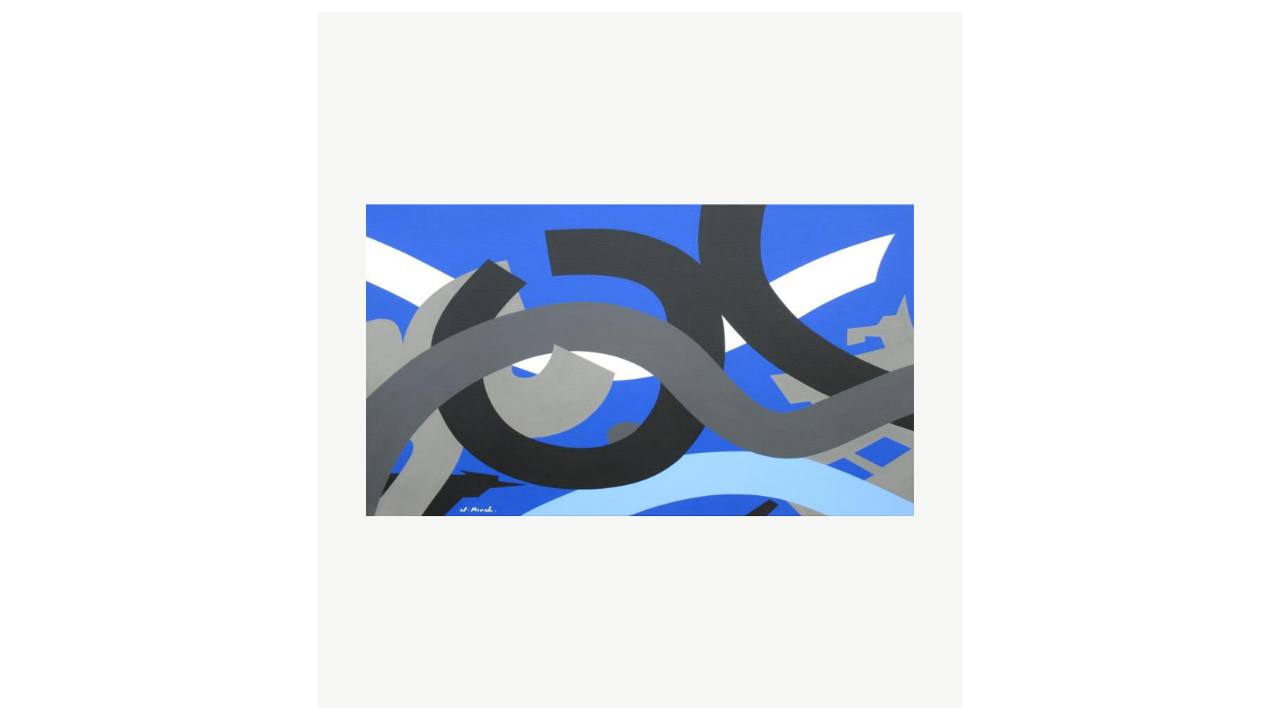 MOUVANCE - Acrylique et goudron - 50cm x 70cm Jacques Rival artiste du FLAC (Forum Lotois d’Art Contemporain)