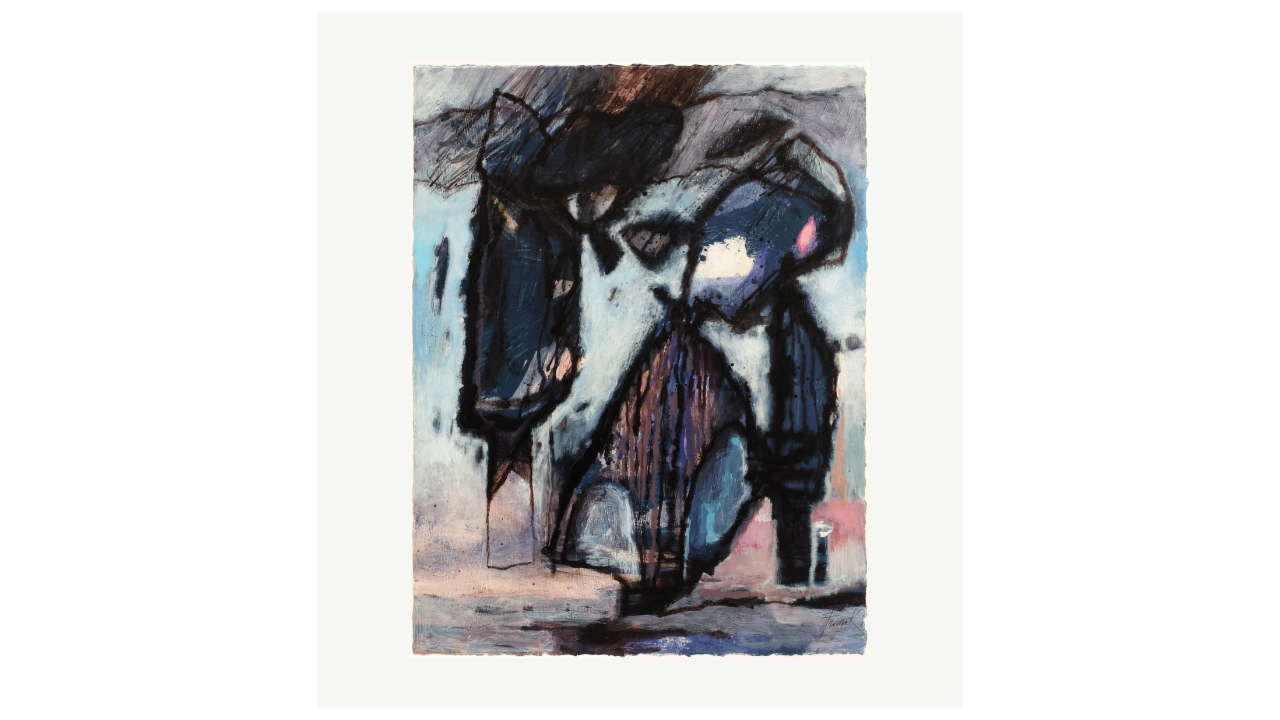 SANS TITRE - Acryliques sur bois enduit - 26cm x 38cm Franck Poulain artiste du FLAC (Forum Lotois d’Art Contemporain)