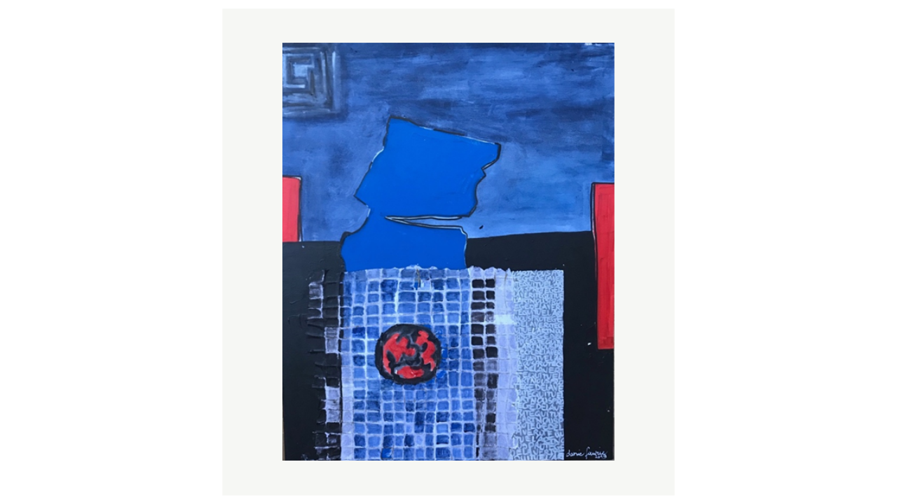 THEÂTRE DE MÉMOIRE PALISSADE - Technique mixte - 100cm x 80cm - 2020 Danie Faurie artiste du FLAC (Forum Lotois d’Art Contemporain)